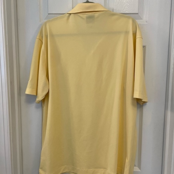 NIKE Men’s Light Yellow dri fit Collared golf Shirt L - Picture 4 of 6